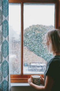 girl in window